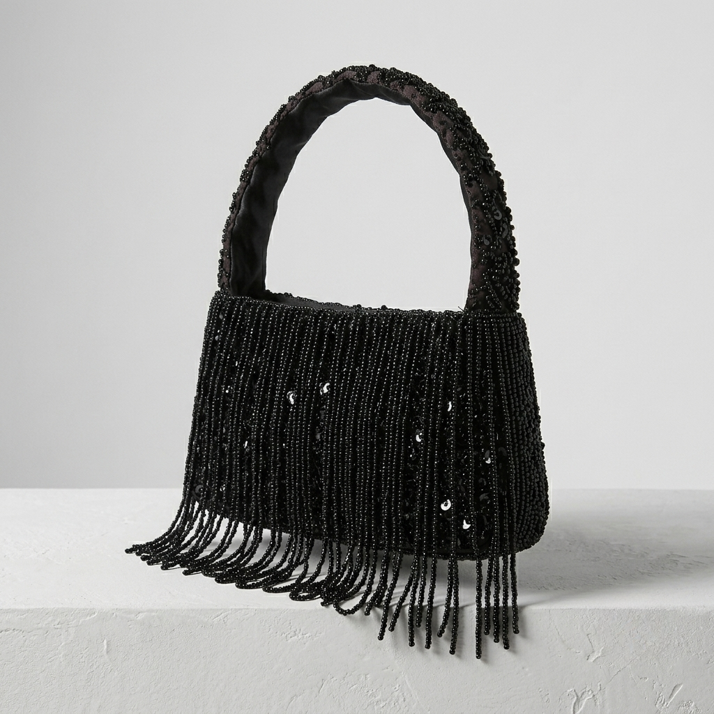 Linnea | Beaded Fringe Evening Handbag