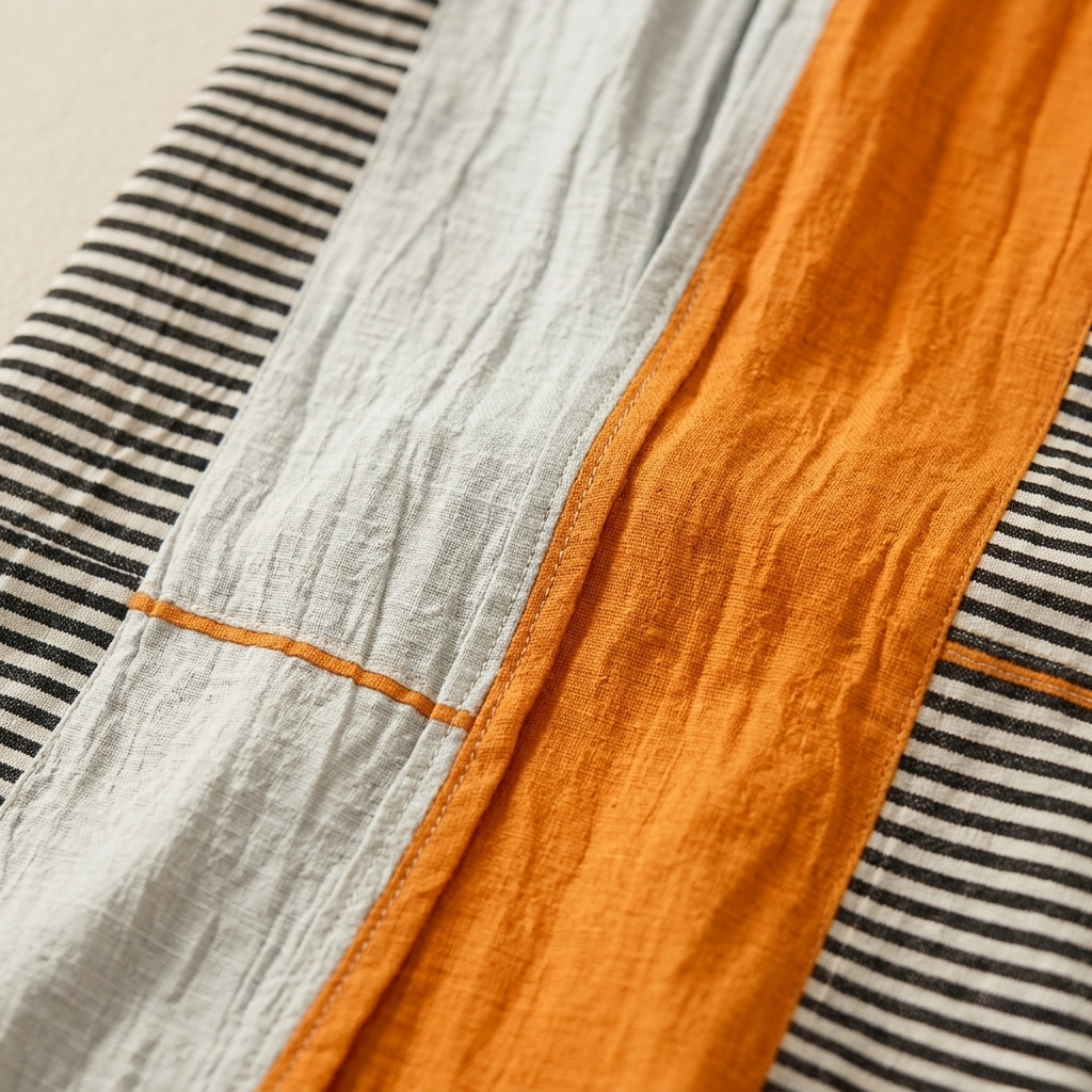 May | Striped Colorblock Midi Dress