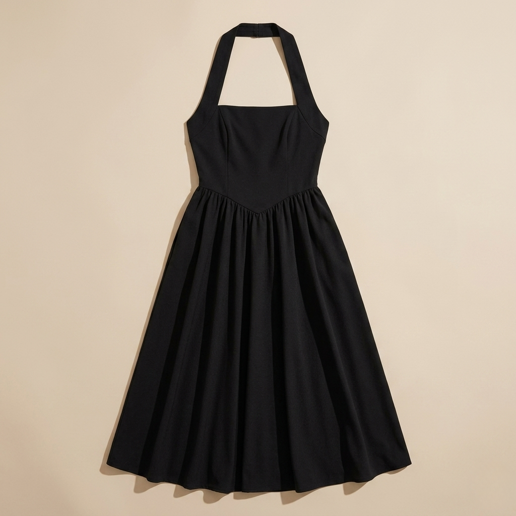 Jessa | Halter Ruched Pocket Dress