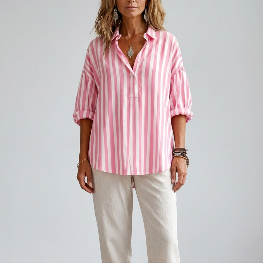 Nora | Everyday Striped Relaxed Fit Blouse