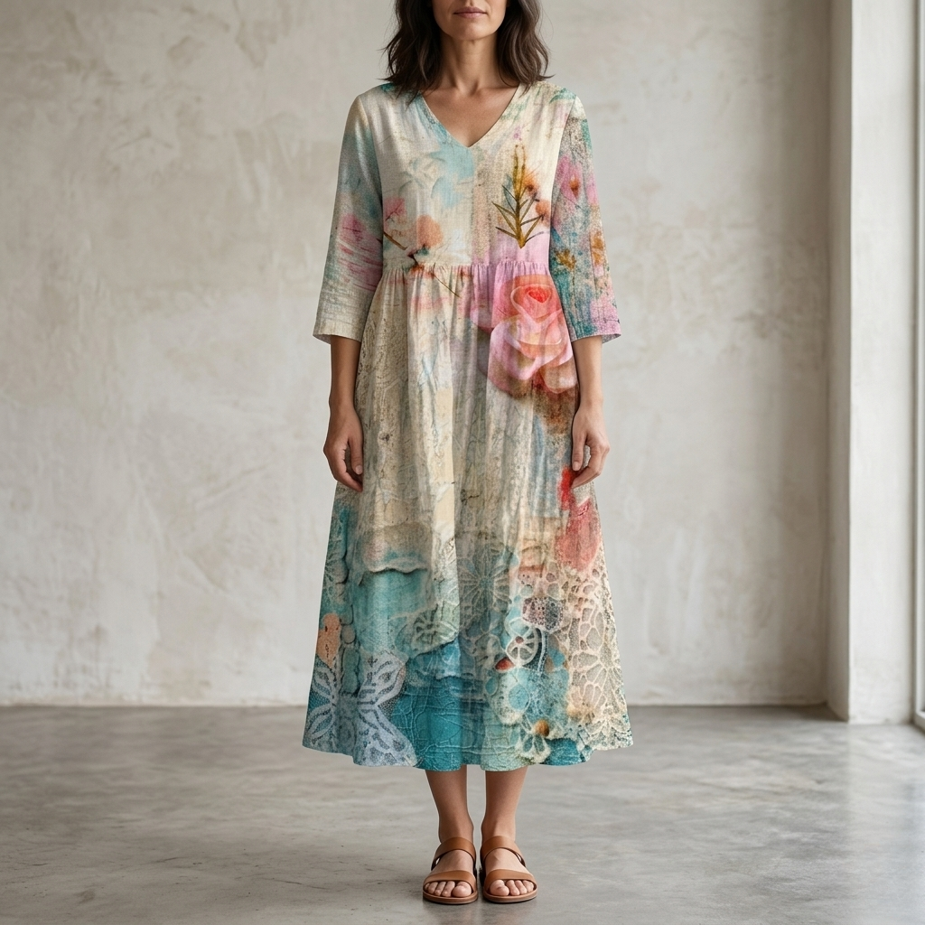 Patricia | Breezy Floral Summer Midi Dress