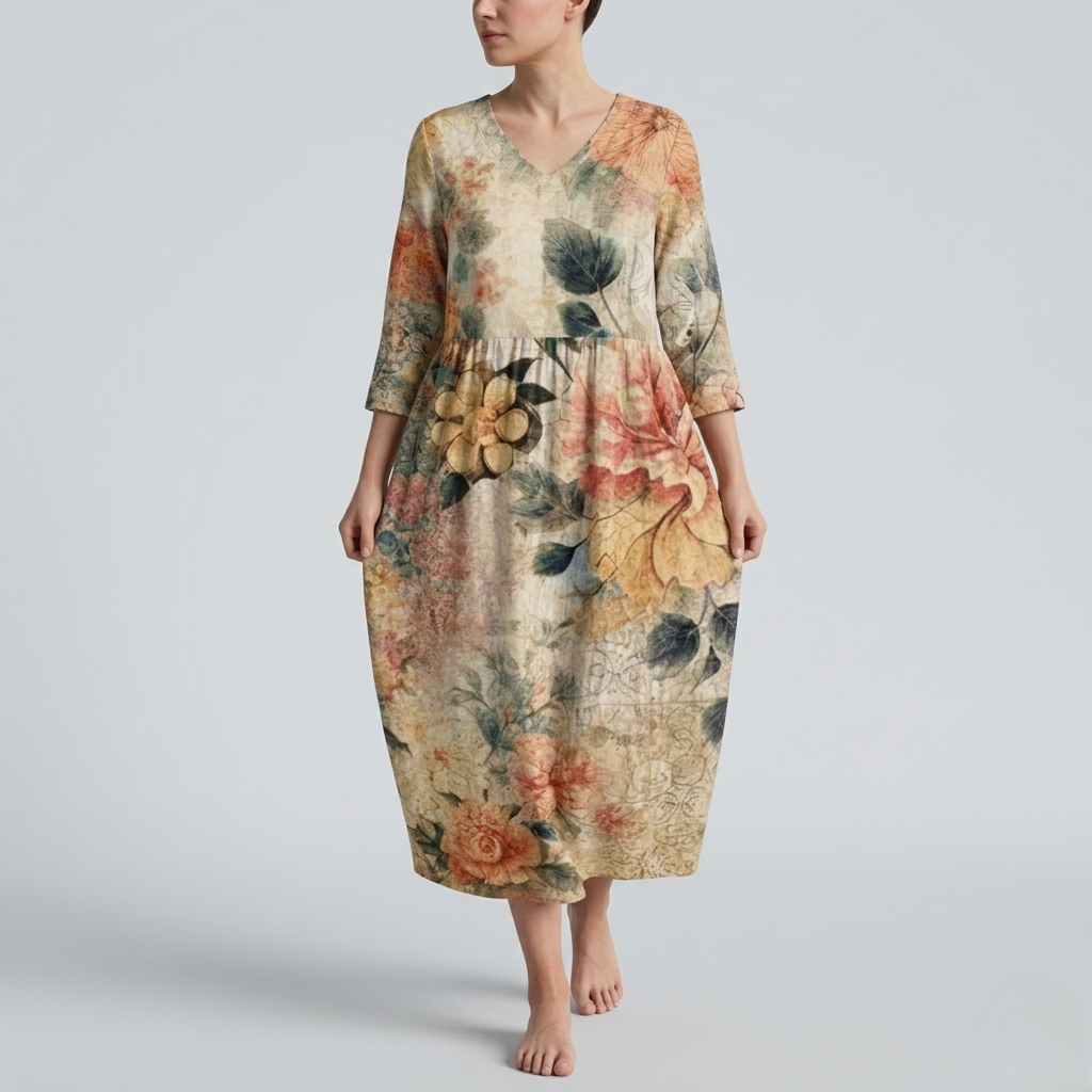Tiara | Elegant Floral Flow Summer Dress
