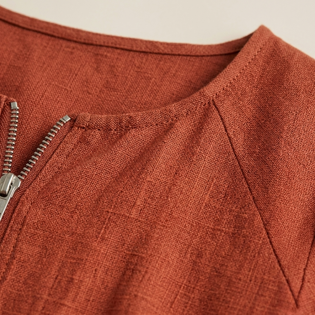 Lina | Cotton Linen Midi Dress