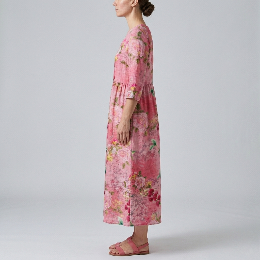 Wenda | Floral Elegance Summer Midi Dress