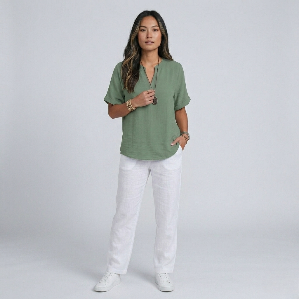 Genneva | Casual Short Sleeve Blouse