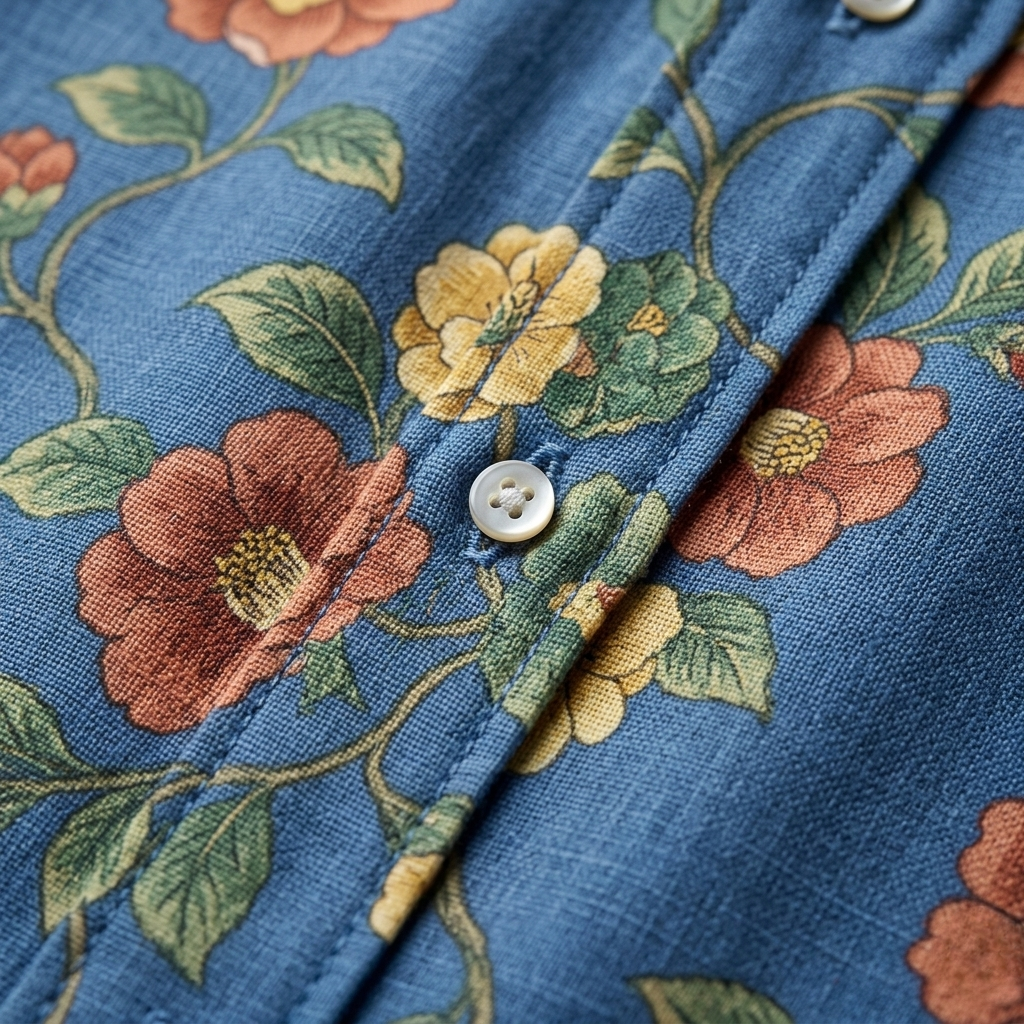 Lynaa | Floral V-Neck Button Blouse