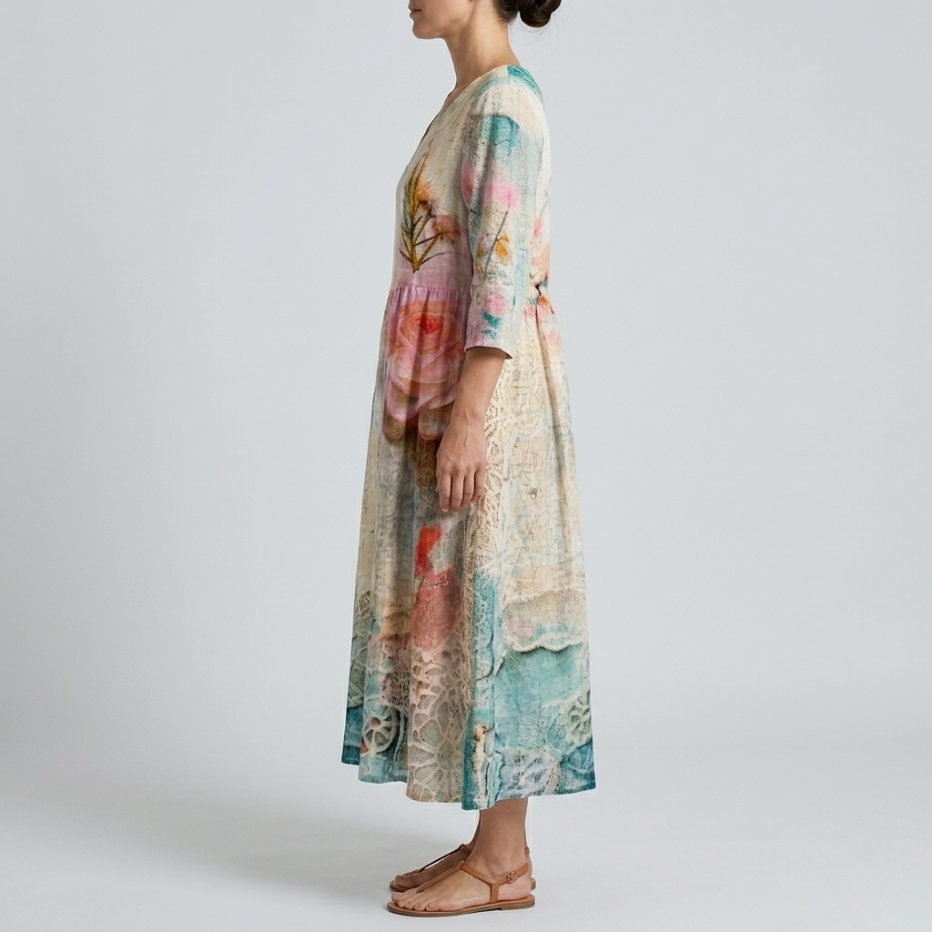 Patricia | Breezy Floral Summer Midi Dress