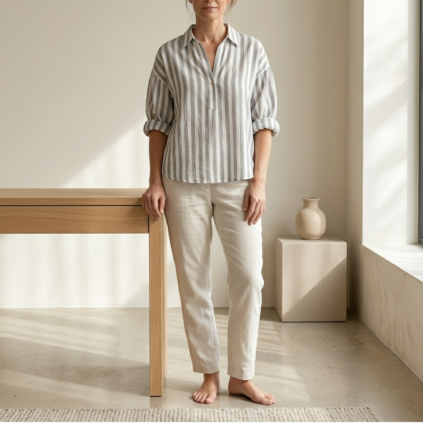 Nora | Everyday Striped Relaxed Fit Blouse