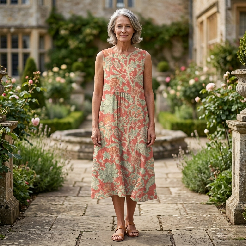 Bethany | Floral Print Midi Dress