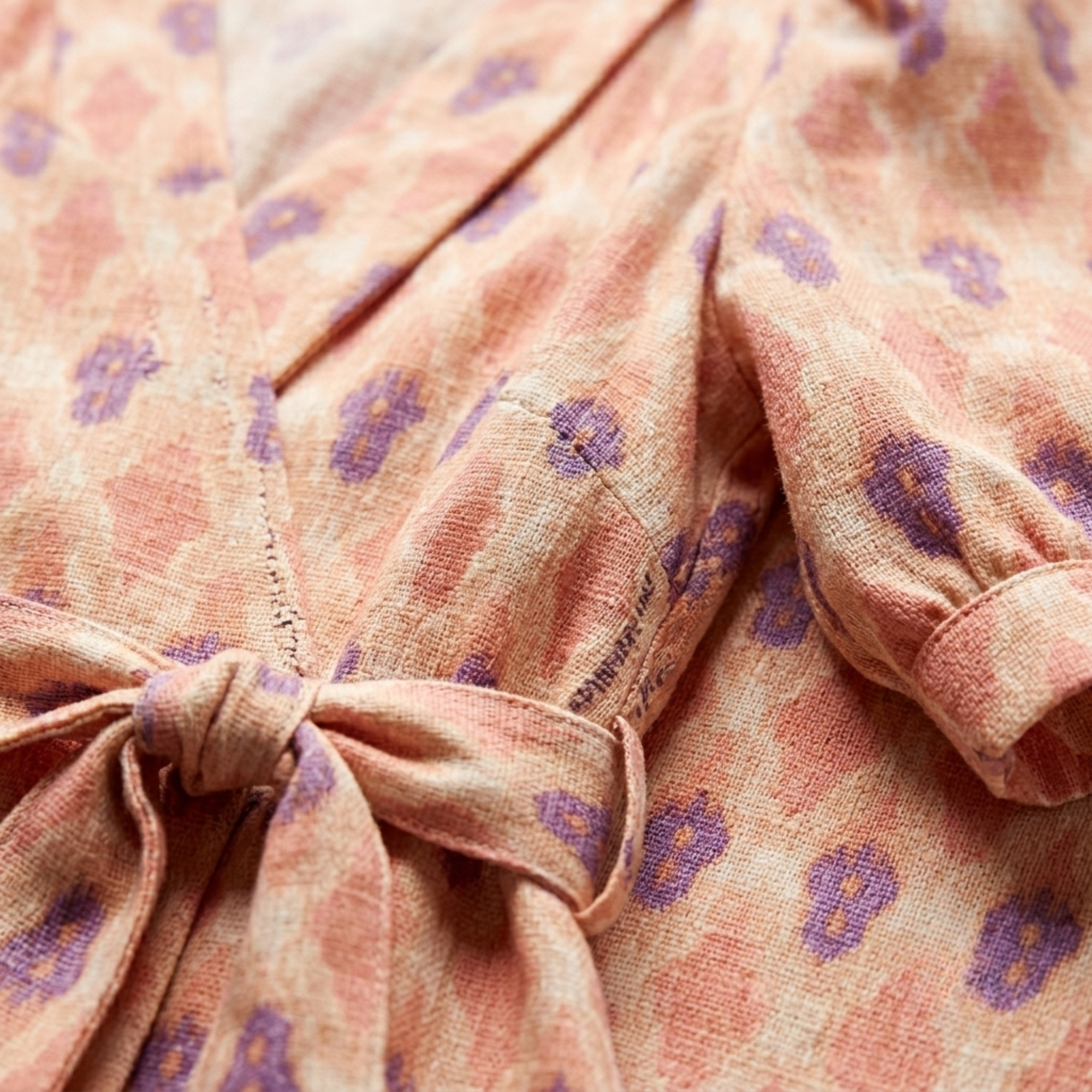 Elane | Printed Wrap Blouse And Flared Pants Set
