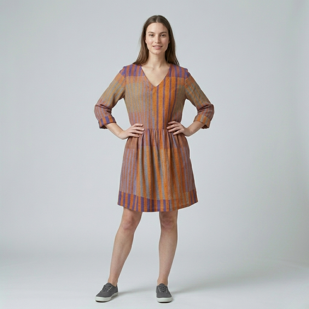 Nadia | Long Blouse with V-Neck