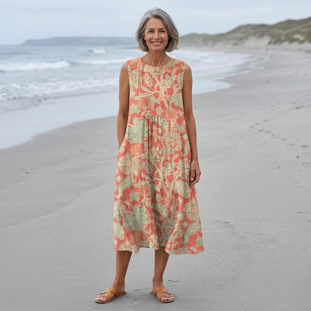 Bethany | Floral Print Midi Dress