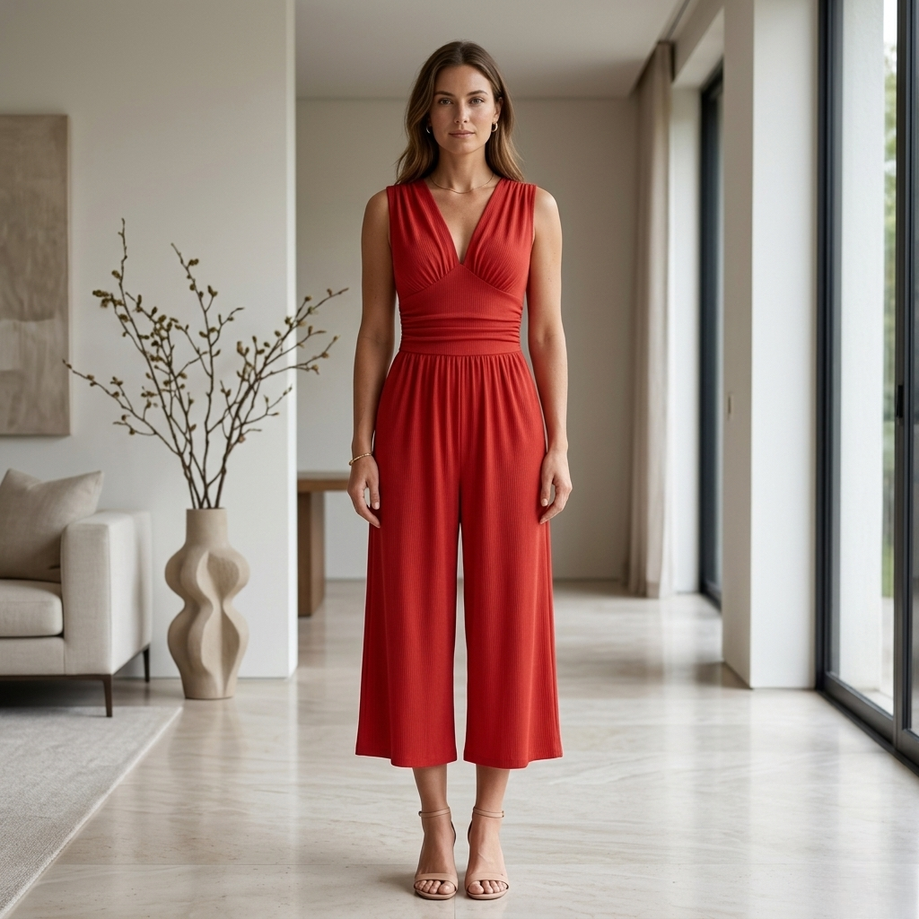 Charity | Sleeveless Wide-Leg Jumpsuit