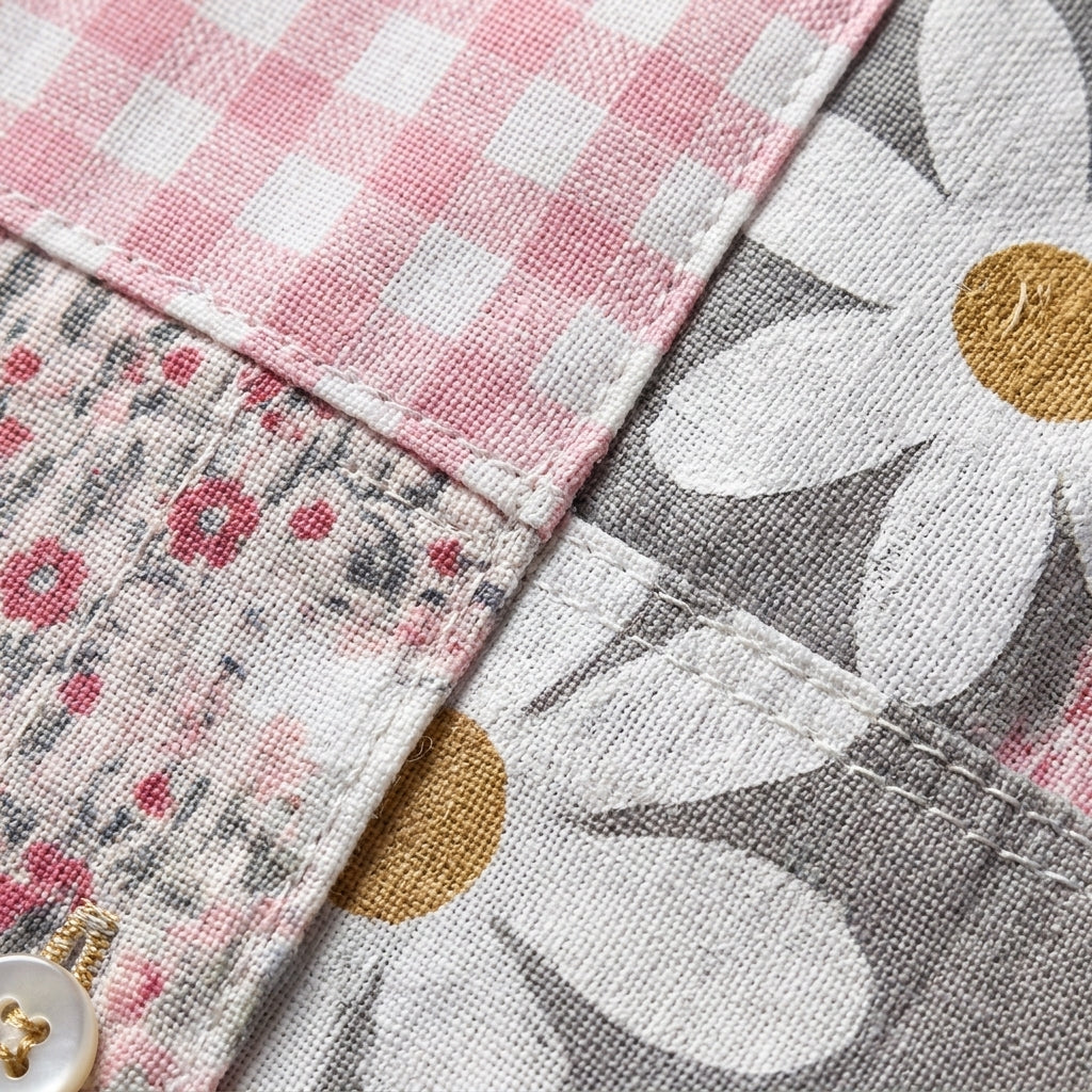 Fanny | Patchwork Daisy Button Blouse