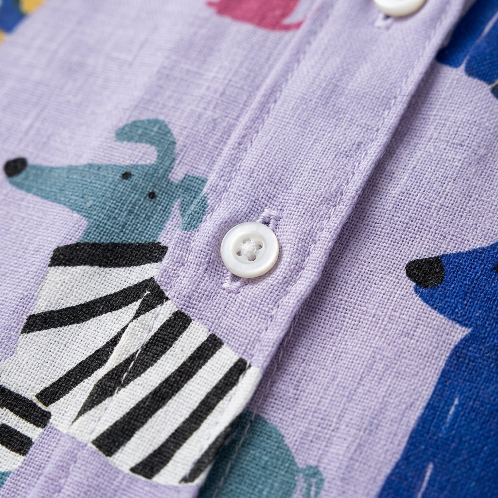 Florence | Playful Dogs Button Blouse