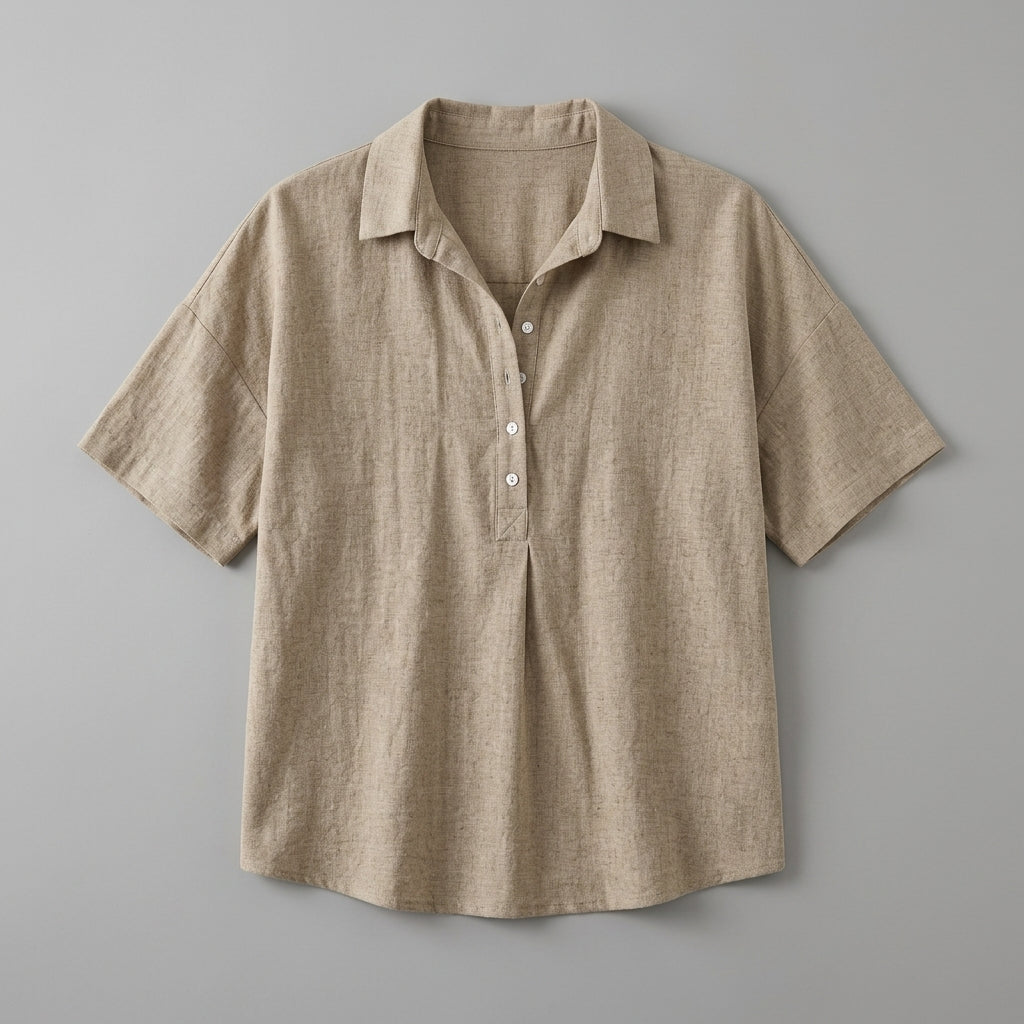Ava | Collared Button Front Blouse