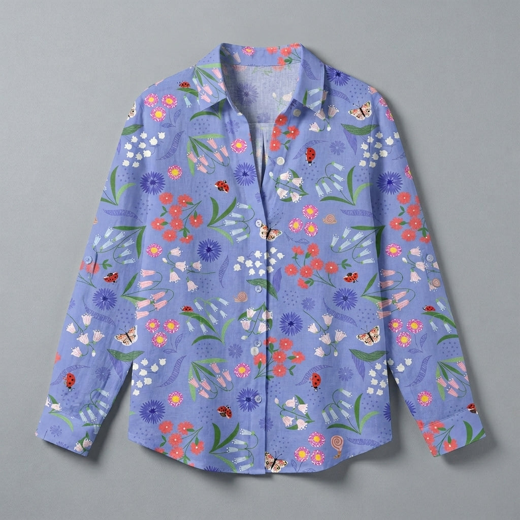 Felicia | Bloom Meadow V-Neck Blouse