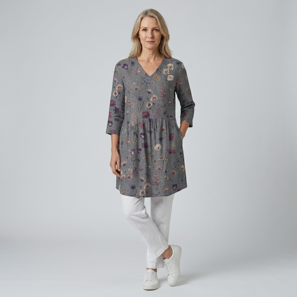 Audrey | Long Sleeve Blouse with V-Neck