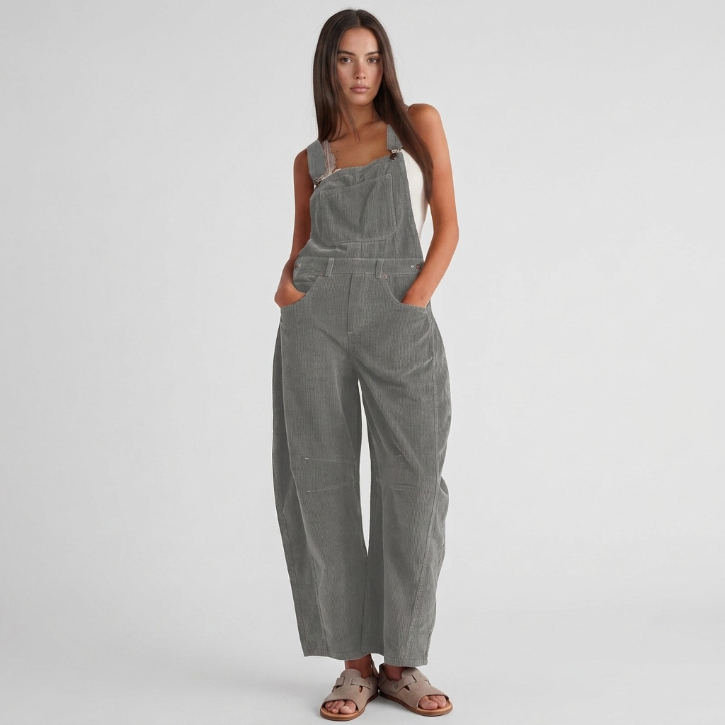 Rosalyn | Wide Leg Overalls Jumpsuit