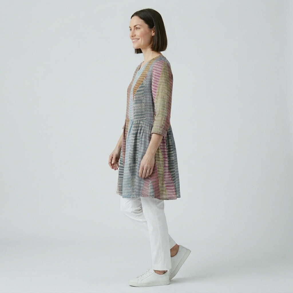 Anais | Long Blouse with V-Neck