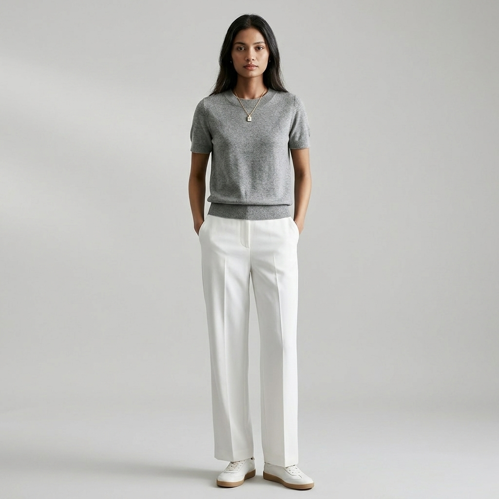 Vianca | Casual Crew Neck Top