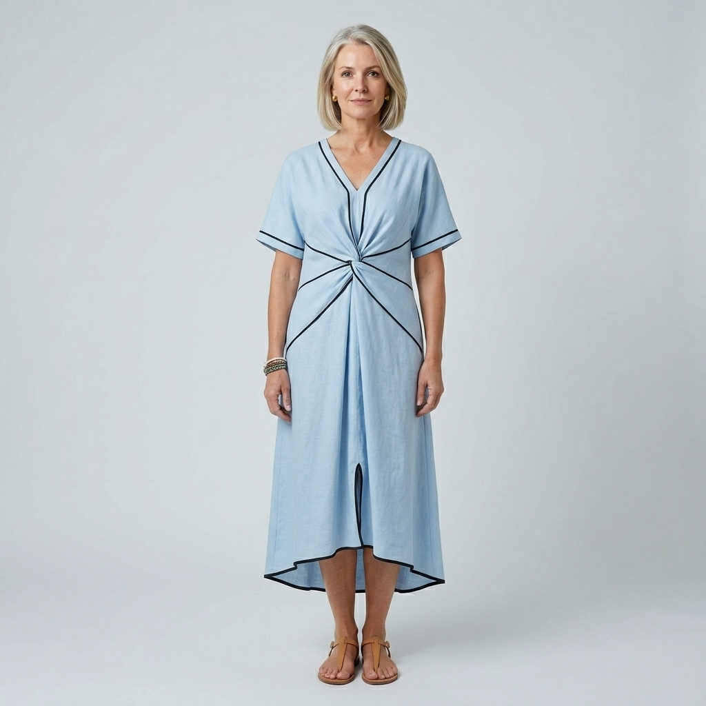Aurora | Relaxed V-Neck Dress