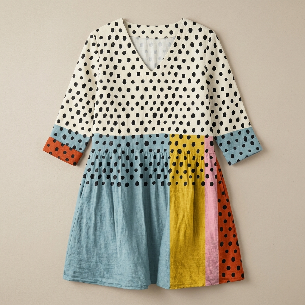 Valerie | Long Blouse with V-Neck