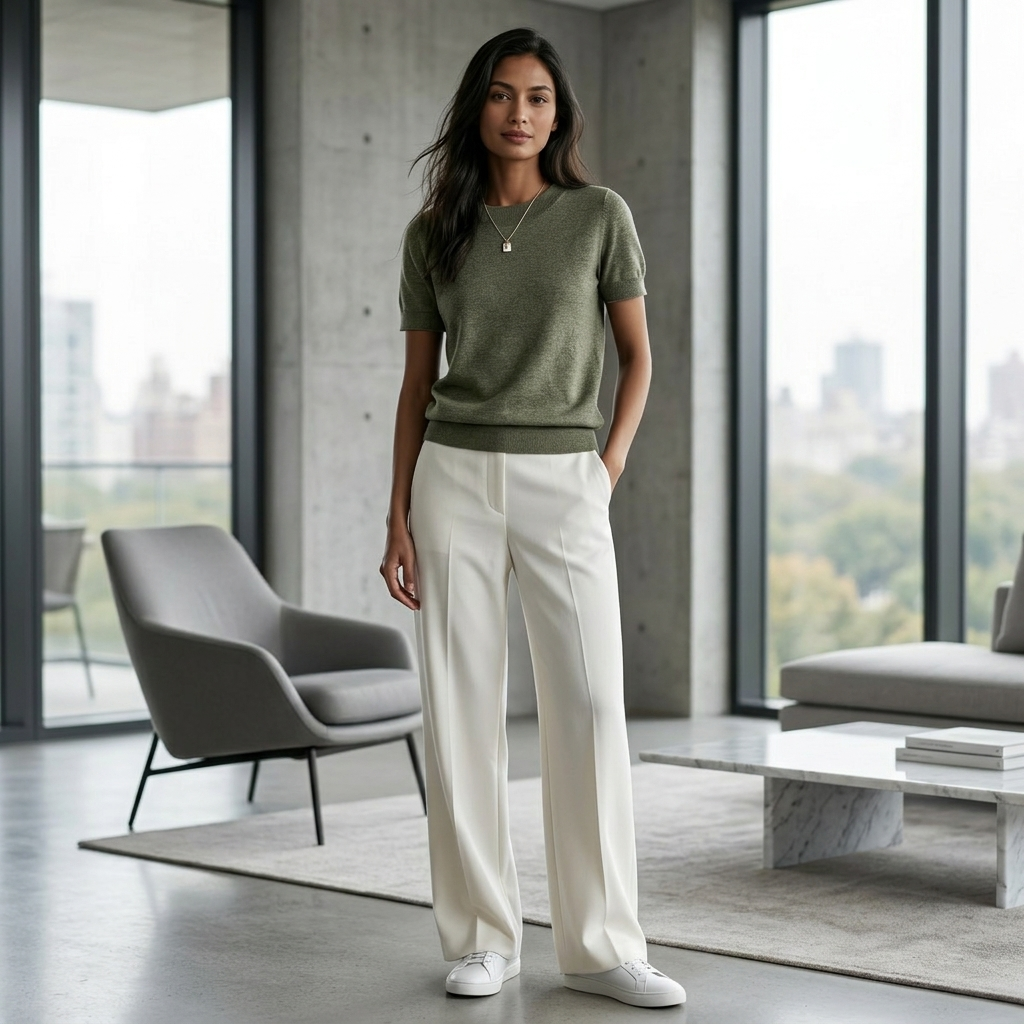 Vianca | Casual Crew Neck Top