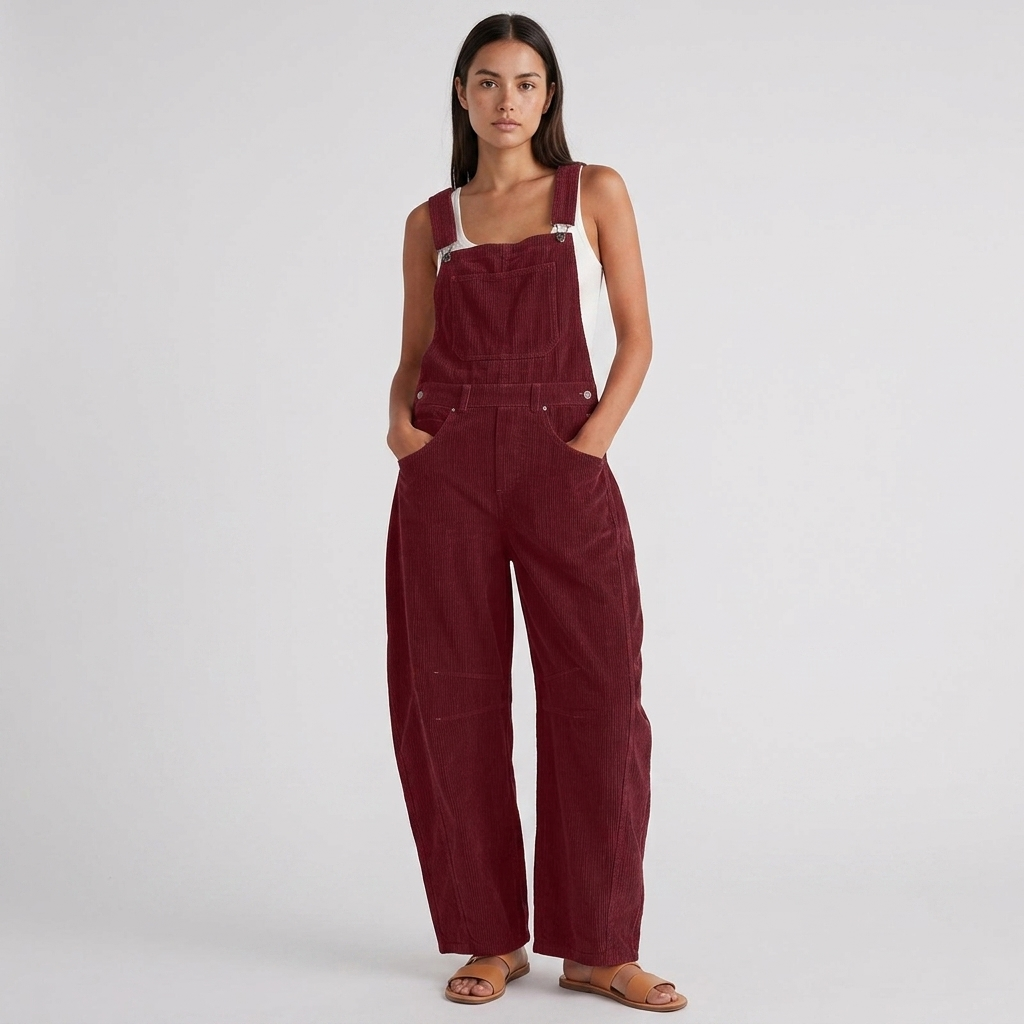 Rosalyn | Wide Leg Overalls Jumpsuit