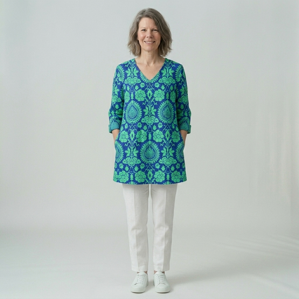 Ines | Relaxed Fluid V-Neck Blouse