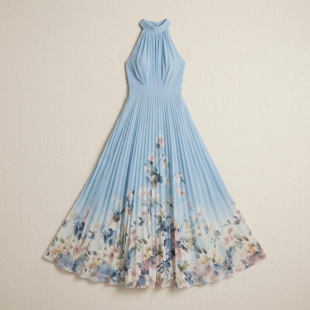 Kezia | Floral Halter Maxi Dress