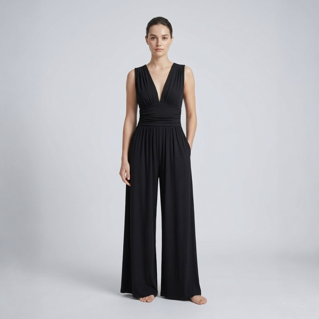 Charity | Sleeveless Wide-Leg Jumpsuit