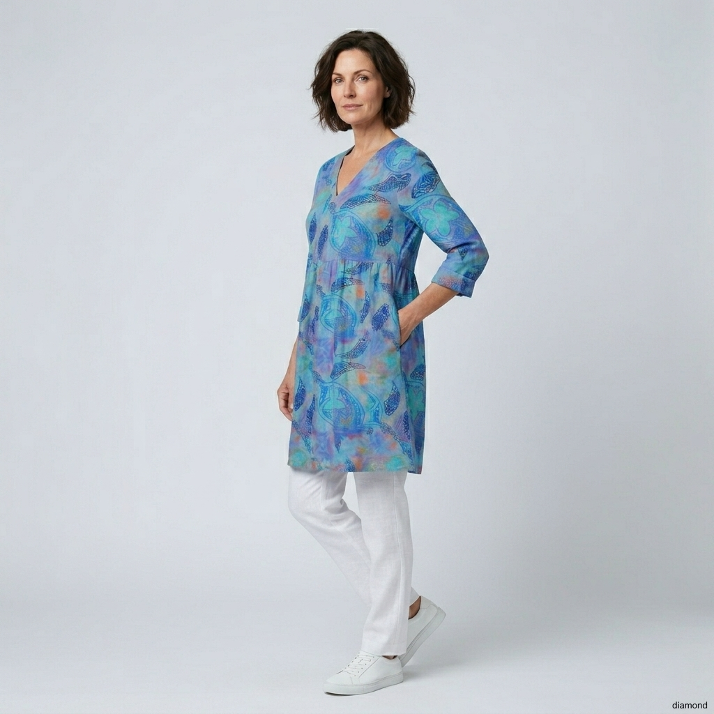 Juliette | Long V-Neck Blouse