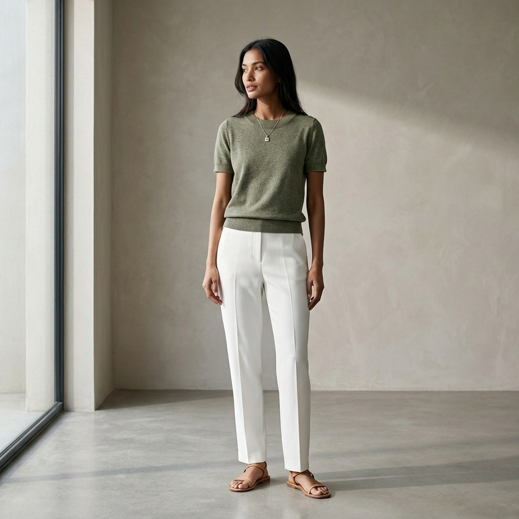 Vianca | Casual Crew Neck Top