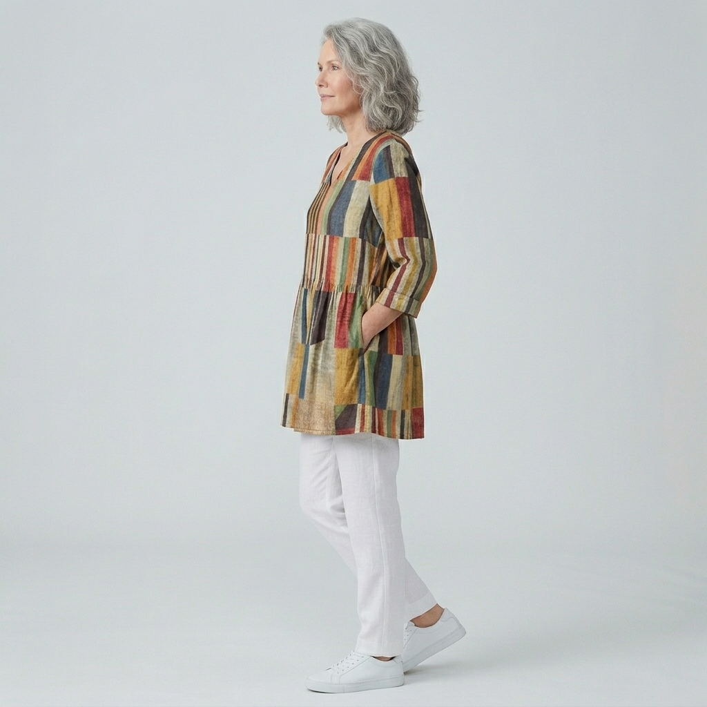 Chloe | Relaxed Long V-Neck Blouse