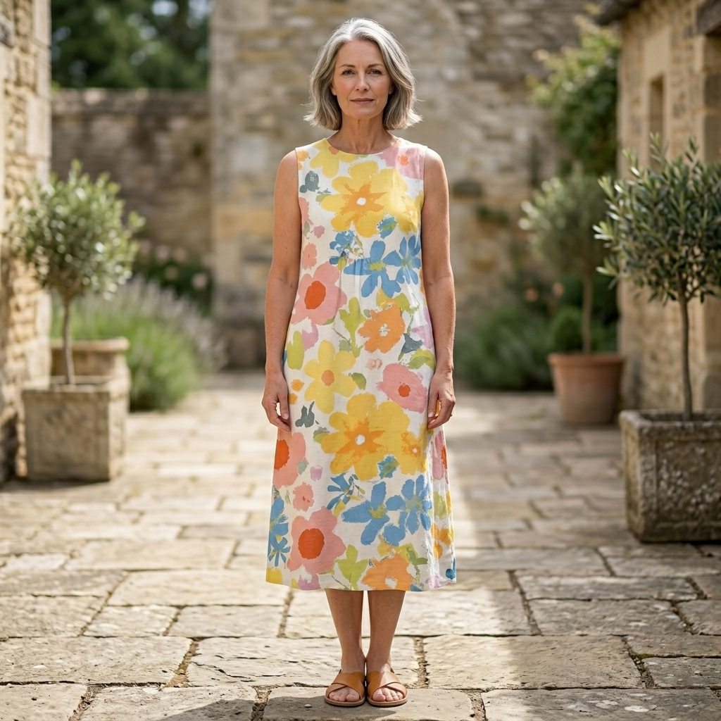 Ella | Pastel Floral Midi Dress