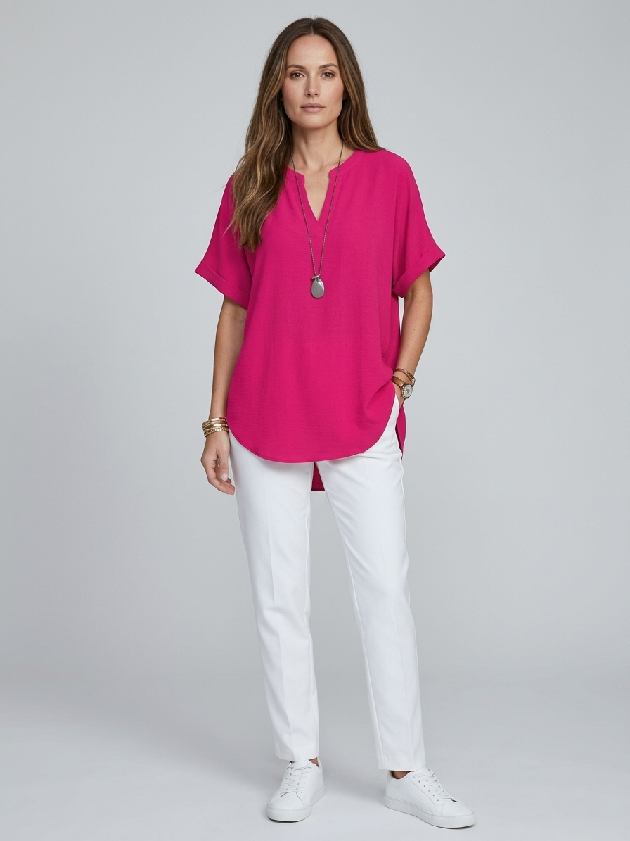 Genneva | Casual Short Sleeve Blouse