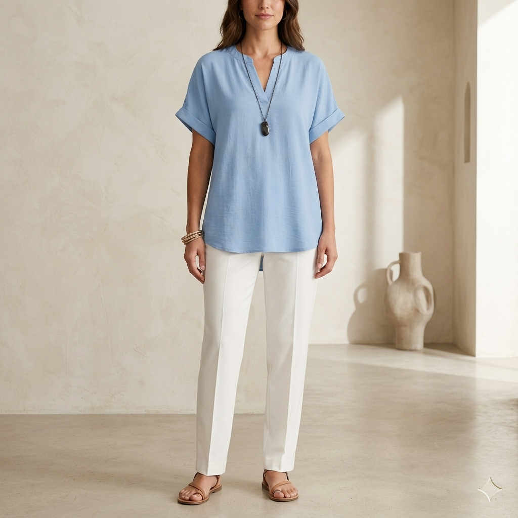 Genneva | Casual Short Sleeve Blouse