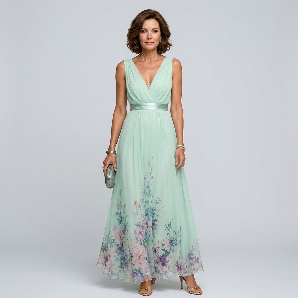 Mica | Sleeveless Floral Maxi Dress