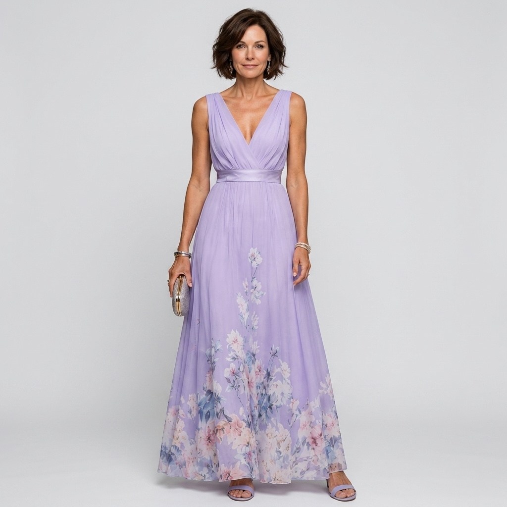 Mica | Sleeveless Floral Maxi Dress