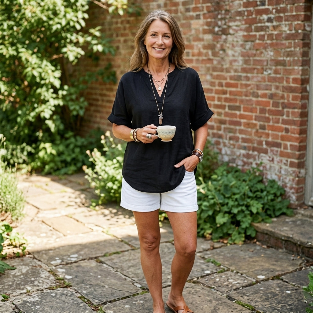 Emma | Casual Short Sleeve Blouse