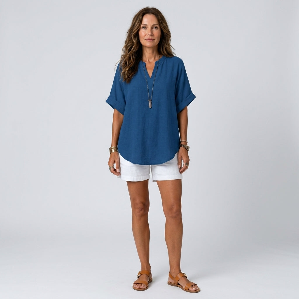 Emma | Casual Short Sleeve Blouse