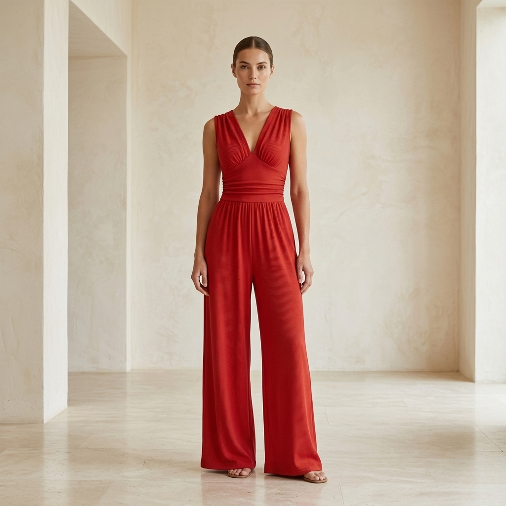 Charity | Sleeveless Wide-Leg Jumpsuit