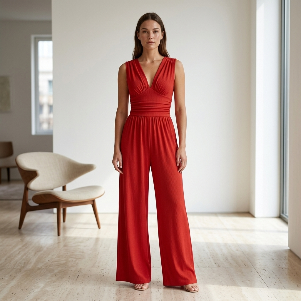 Charity | Sleeveless Wide-Leg Jumpsuit