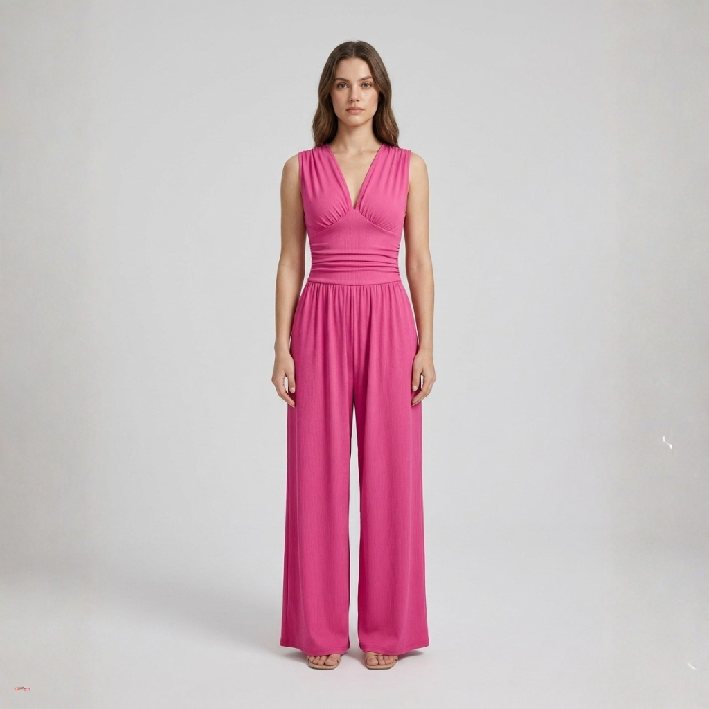 Charity | Sleeveless Wide-Leg Jumpsuit