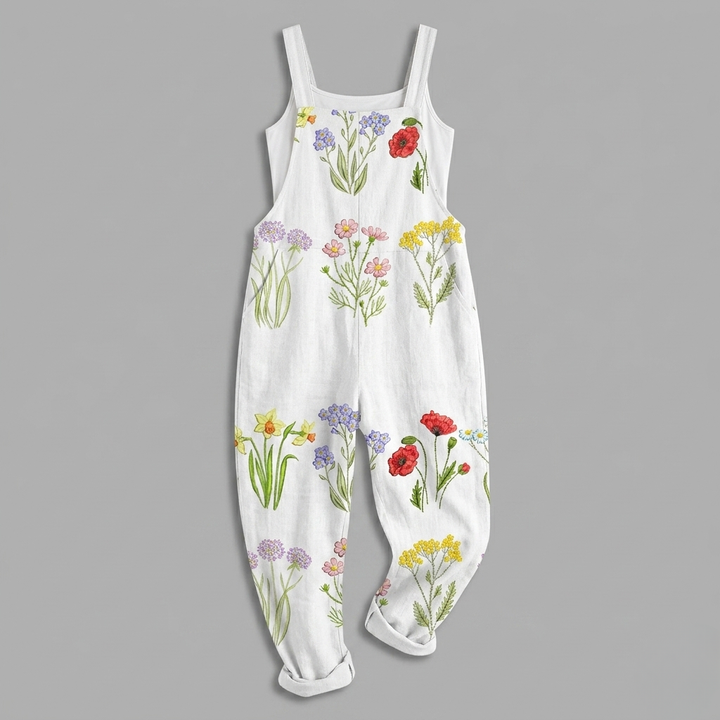 Ava | Printed Wide Leg Jumpsuit
