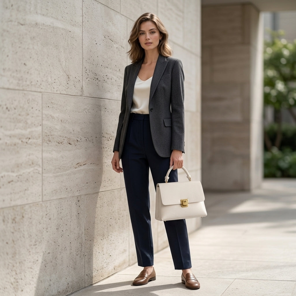 Adria | Structured Top Handle Flap Handbag