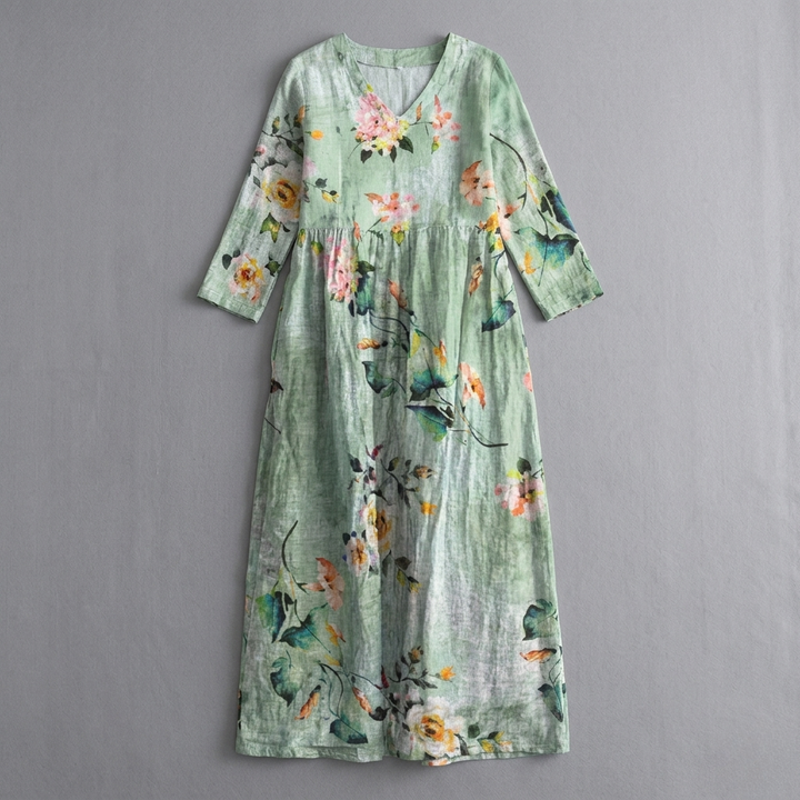 Maya | Floral Summer Midi Dress