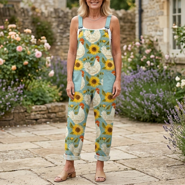 Adèle | Printed Wide Leg Jumpsuit