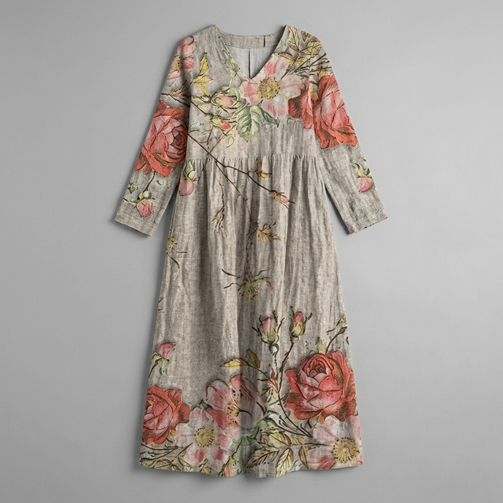 Bella | Floral Summer Midi Dress